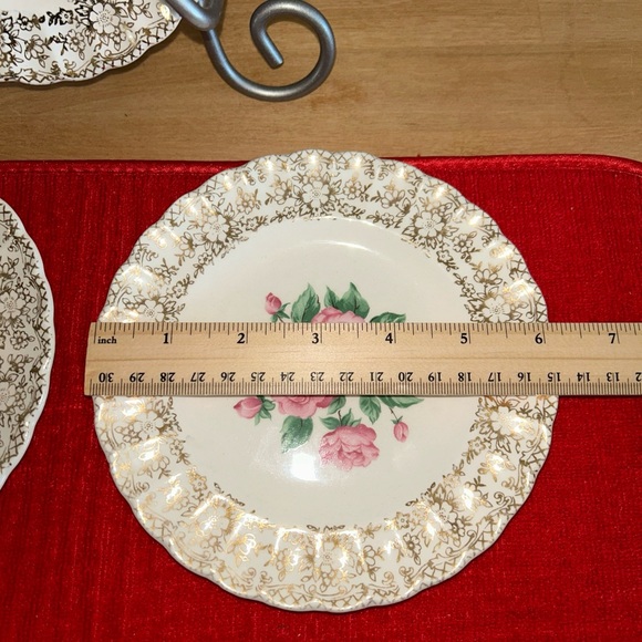 3 the Sebring Pottery company 22k butter plates - Picture 3 of 9